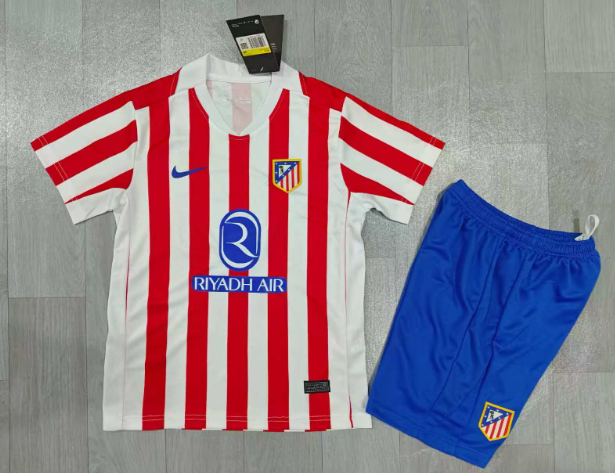 Kids kits 25/26 Atl&eacute;tico madrid home