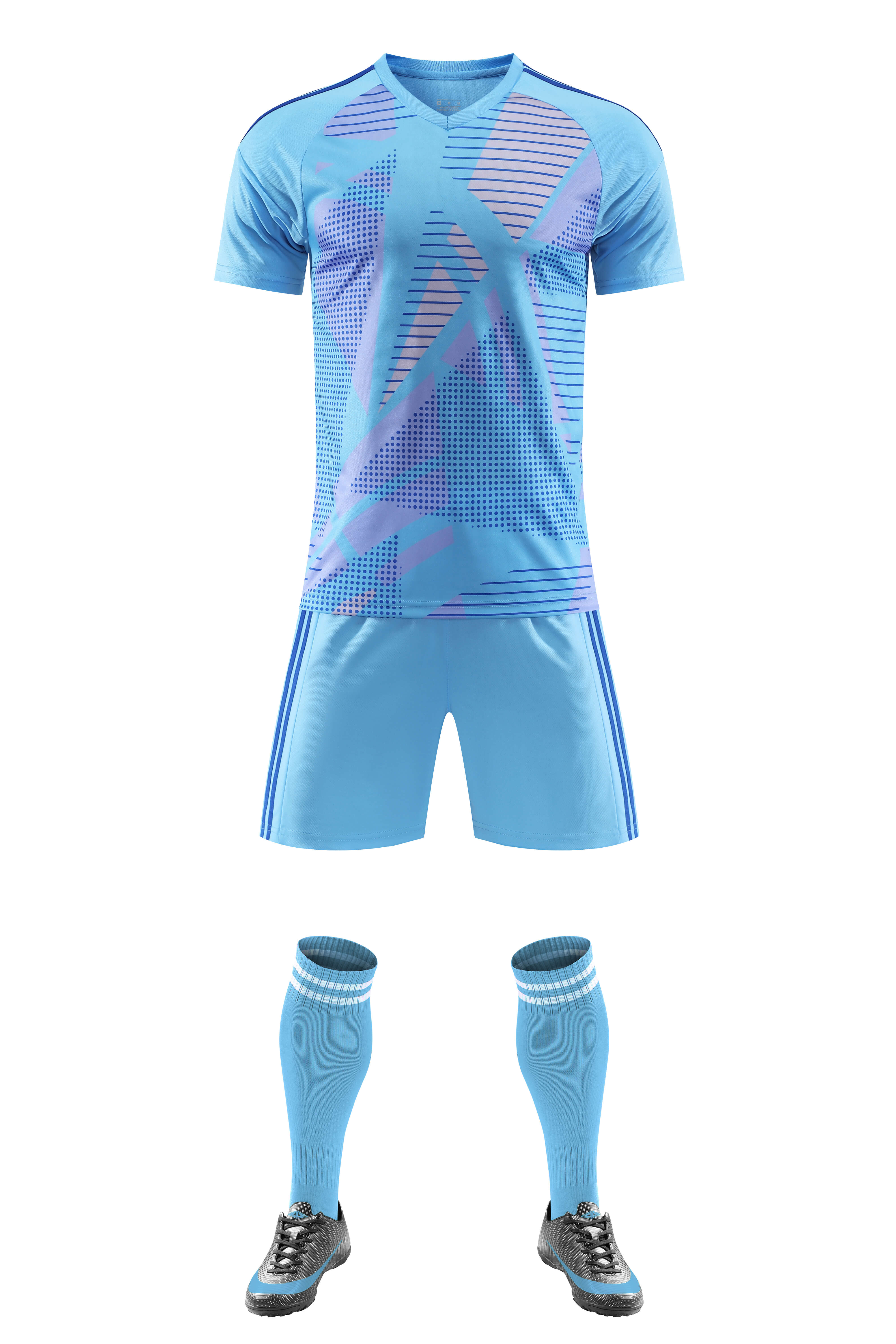 DN-7116 Custom Soccer Jerseys Football Shirt-Blue