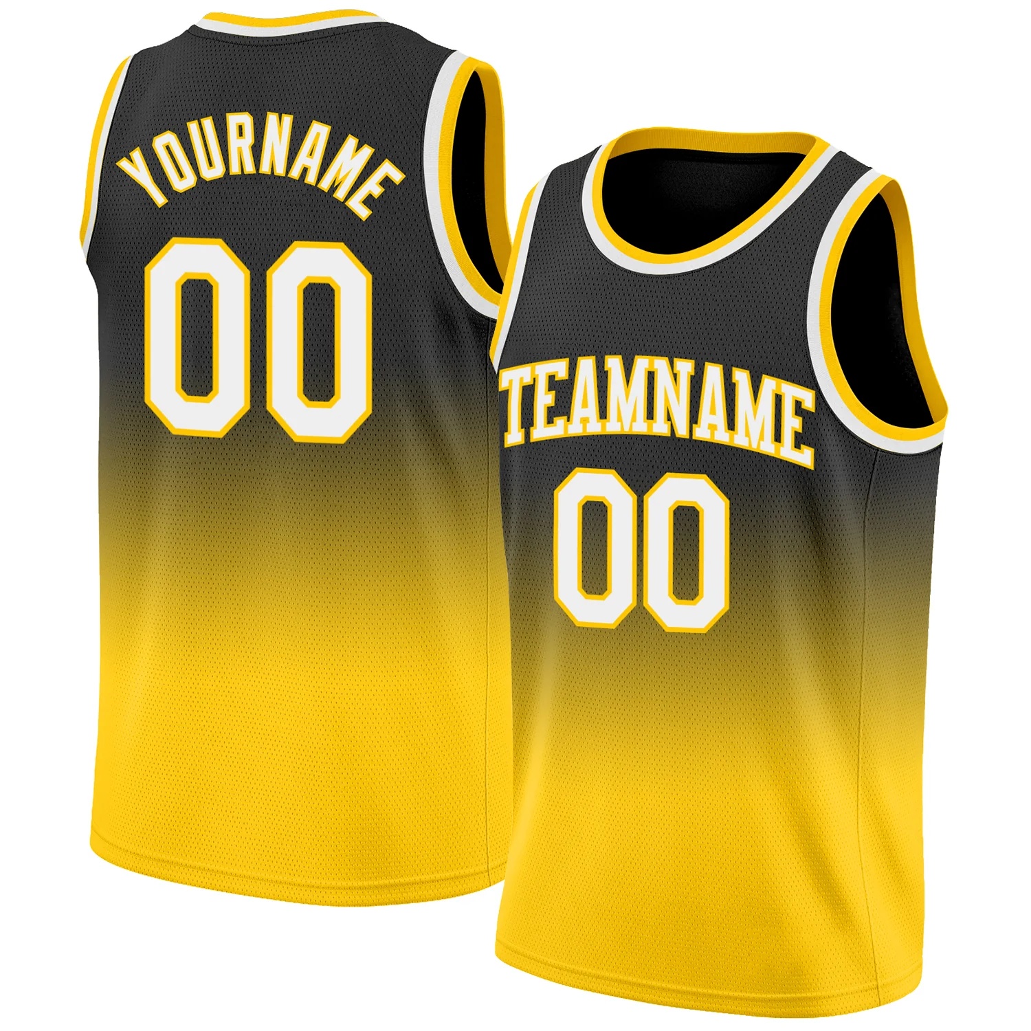 Custom Black Black-Gray Authentic Fade Fashion Basketball Jersey