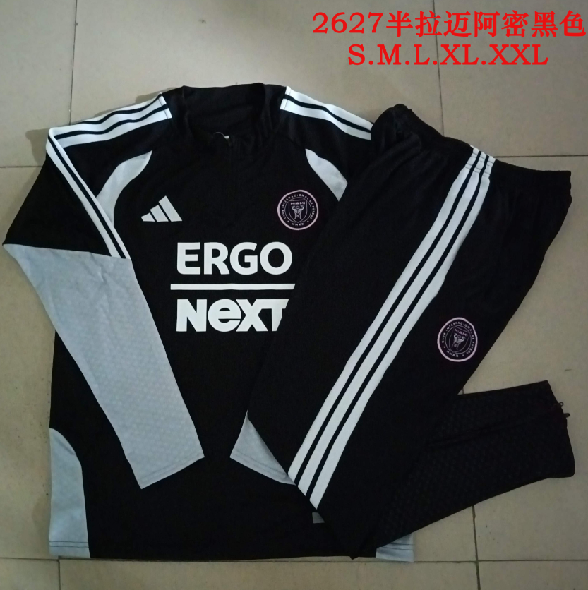 26/27 Half Pull Miami Black Tracksuit