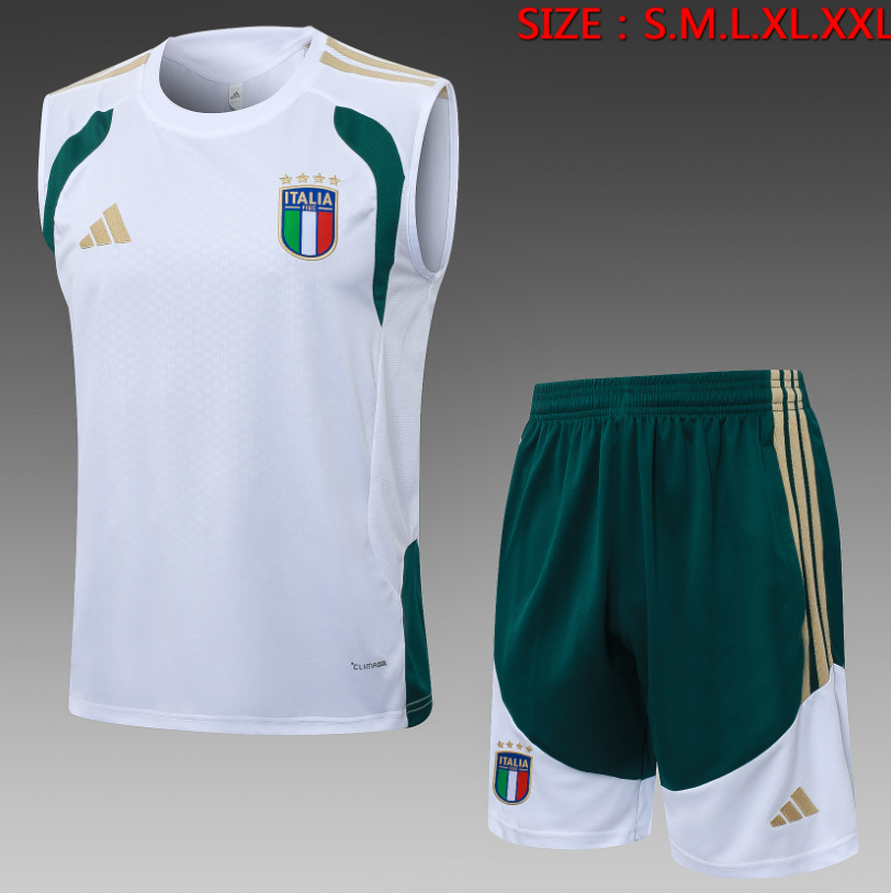 26/27 vest Italian white training suit set