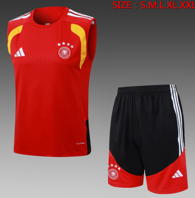 26/27 vest German red training suit set