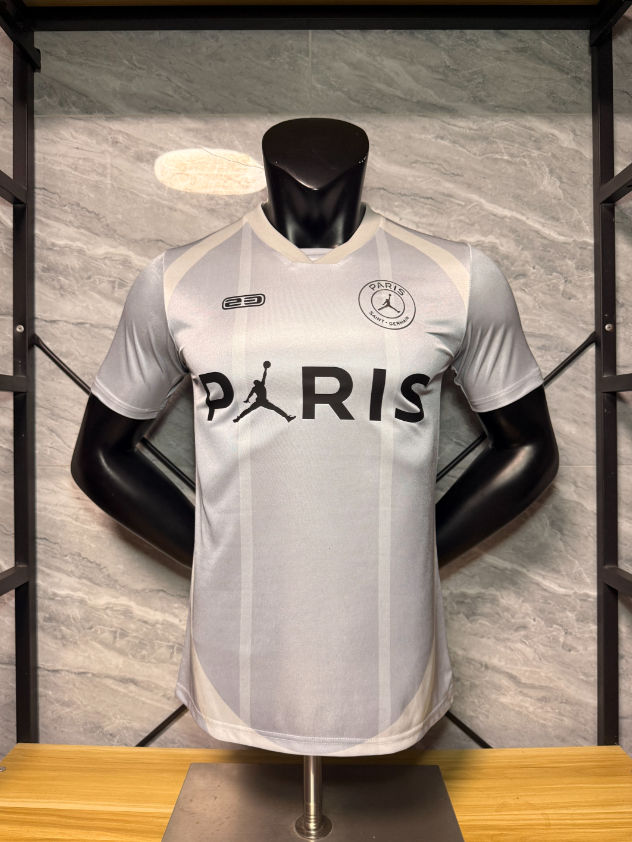 Player Version 26/27 Paris Jordan No. 23 Silver Gray