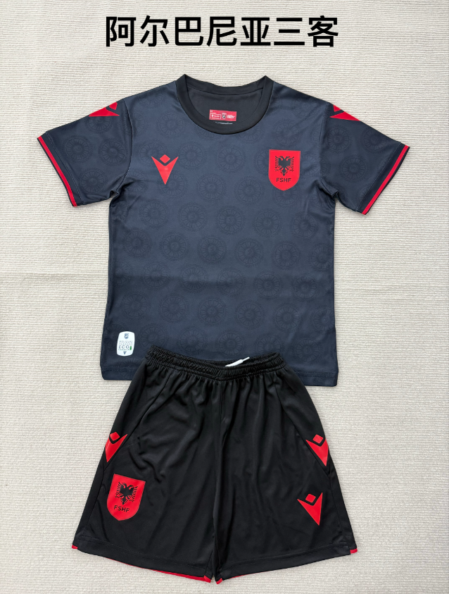 Adults kits 26/27 Albania Three away