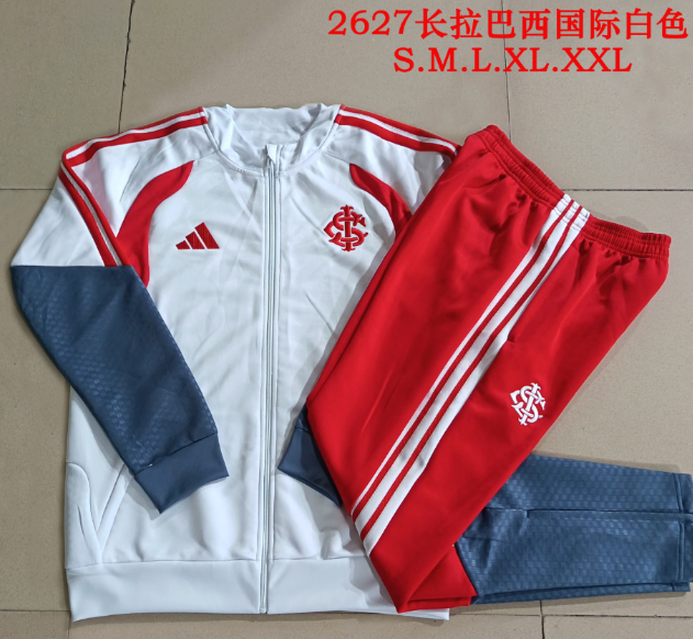 26/27 Long Pull Brazil International White Jackets sets