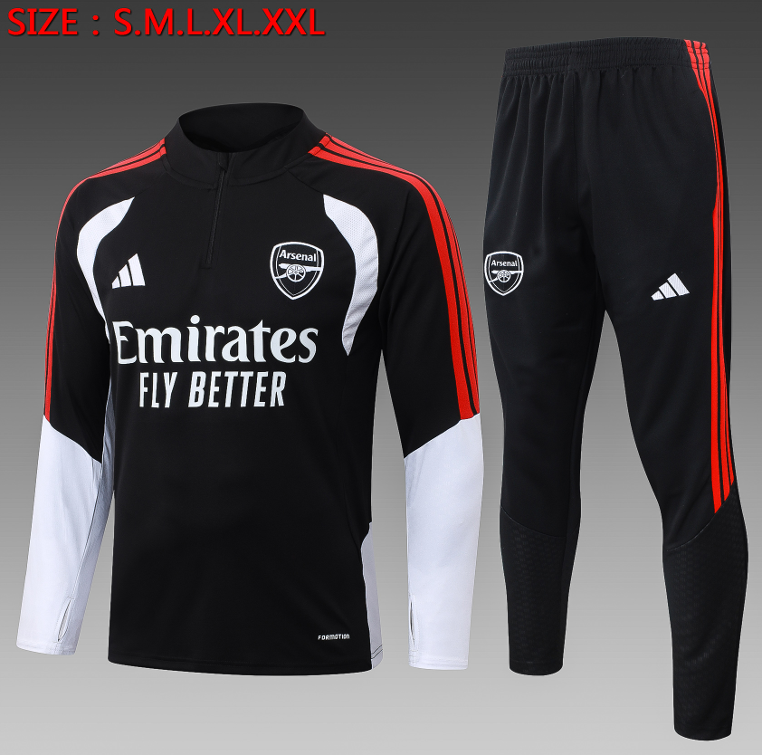 26/27 Half Arsenal Black Tracksuit