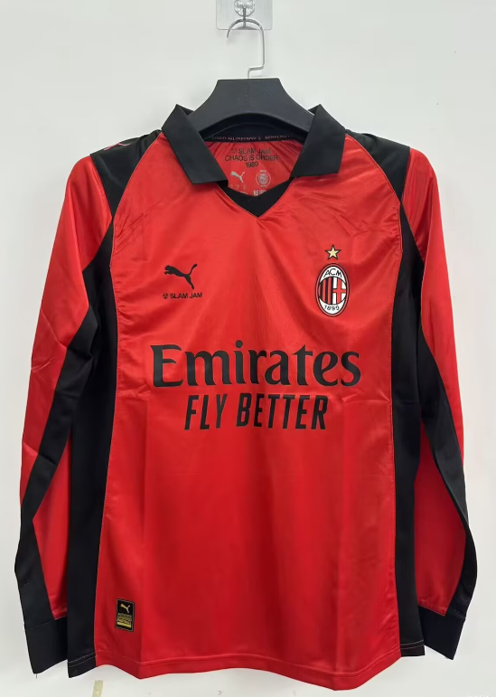 Fans Version 2026 AC Milan fourth away long sleeves