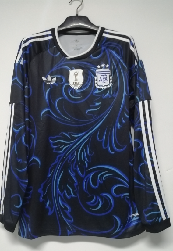  Fans Version 26/27 Argentina away Long Sleeve 