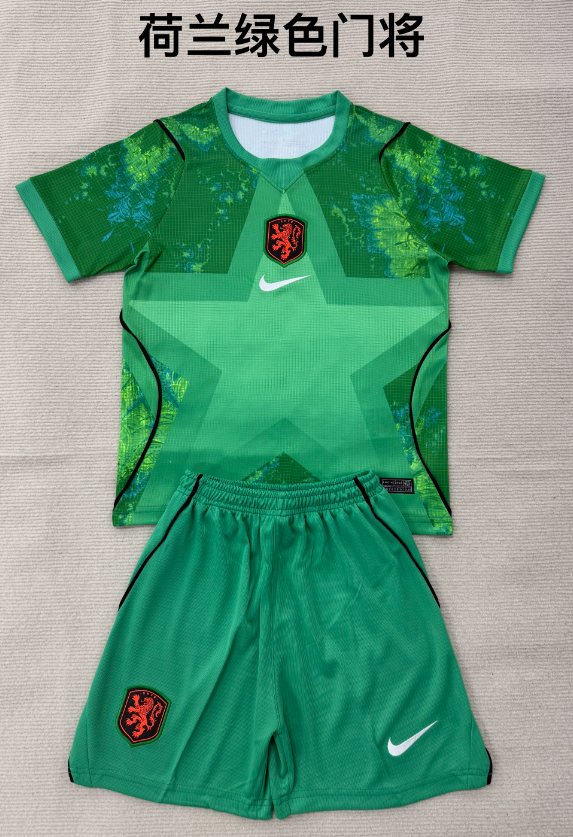 kids Kits 26/27 Netherlands Green Goalkeeper