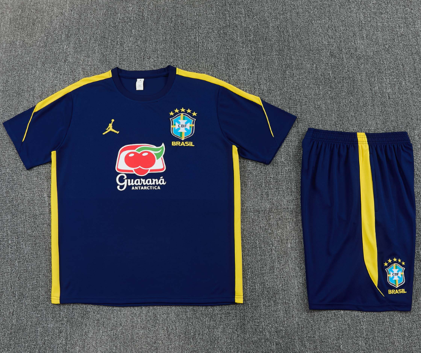 26/27 Jordan Brazilian Royal Blue and Yellow Adults Training Kits