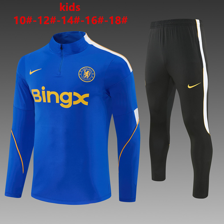 26/27 Kids Half Pull Chelsea Cailan Color Tracksuit
