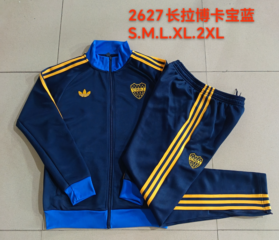 26/27 Long Pull Boca Juniors Bao Lan Jackets sets