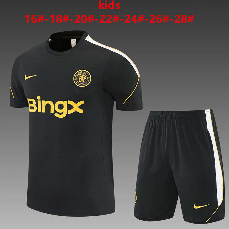 26/27 Chelsea Black kids Training Kits 
