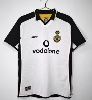 Retro 01/02 Manchester United Double sided Centenary Edition White