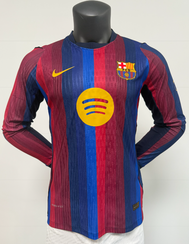 Player Version 26/27 Barcelona home Long Sleeve