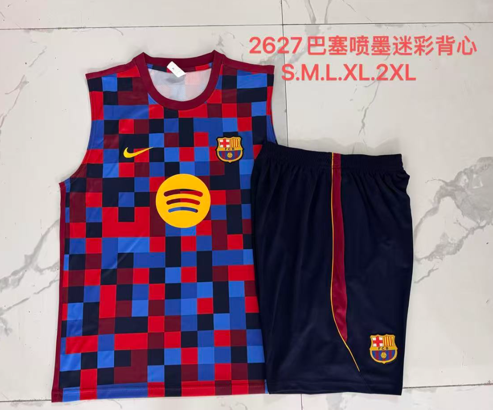26/27 Vest Barcelona Grid-based Inkjet Printing suit 