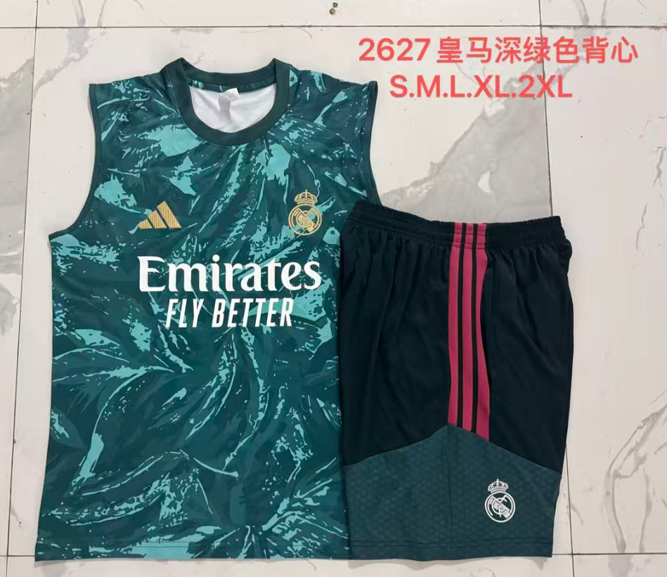 26/27 Vest Real Madrid Dark Green ink jet suit 
