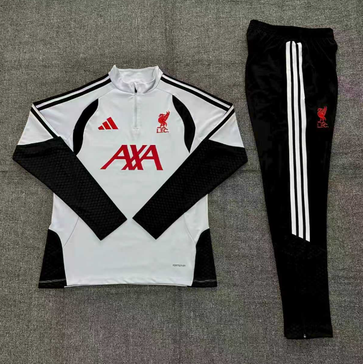 26/27 Kids Half Pull Liverpool Light gray Tracksuit