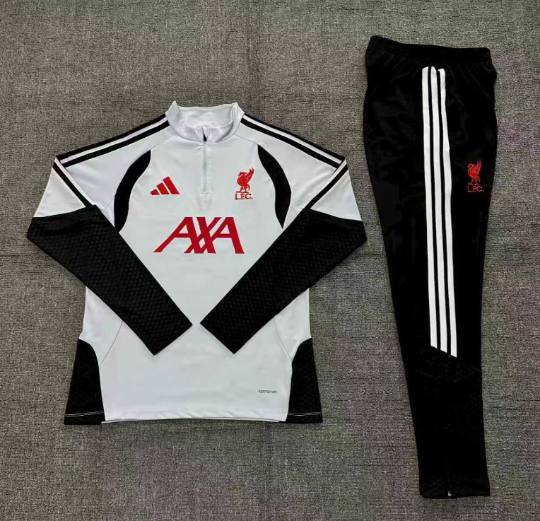 26/27 Adults Half Pull Liverpool Light gray Tracksuit
