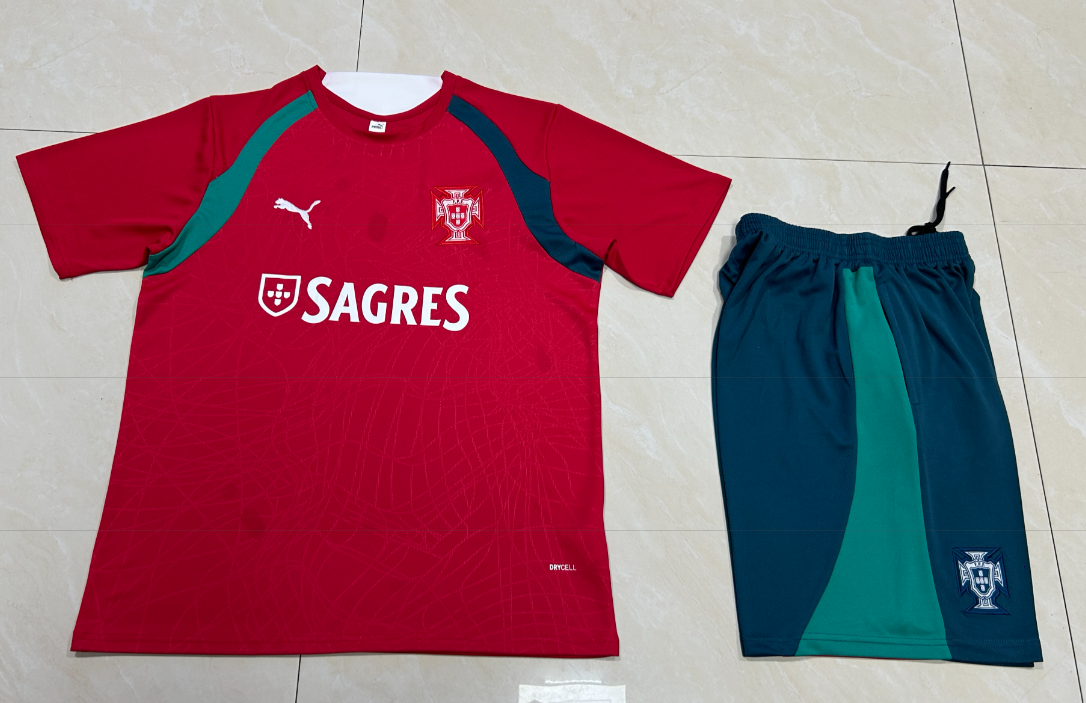 26/27 Kids Portugal Red Training Kits