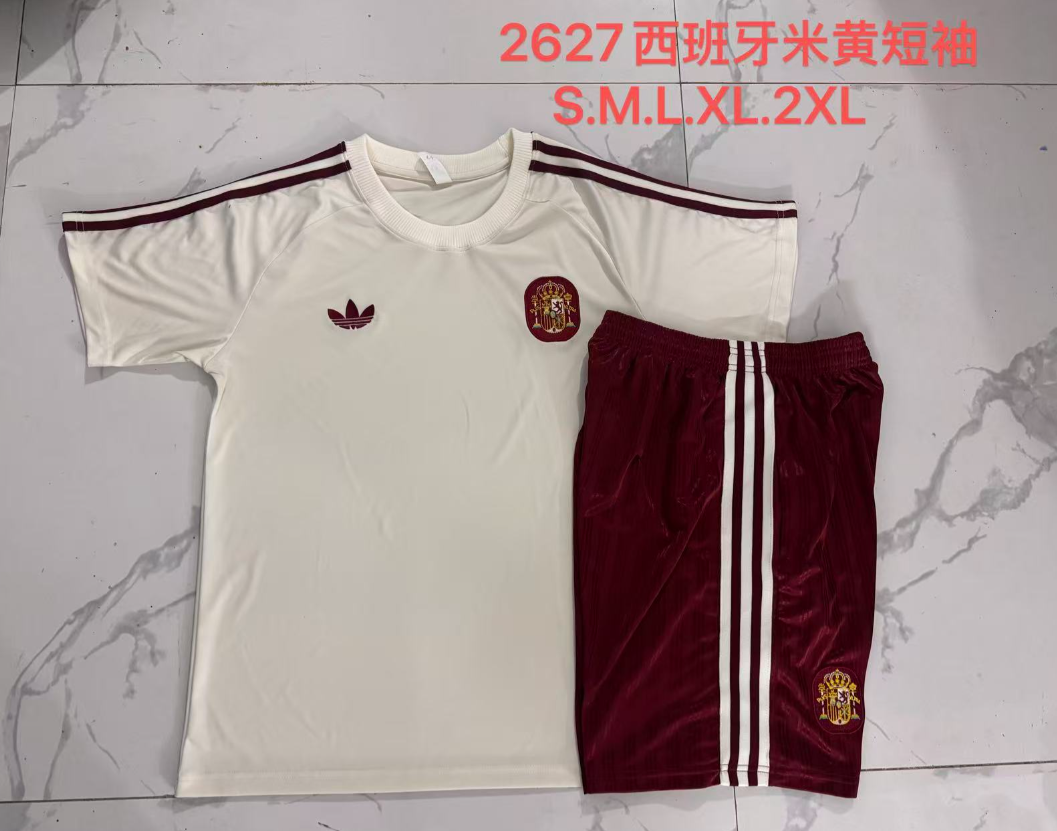 26/27 Adults Spain beige Training Kits