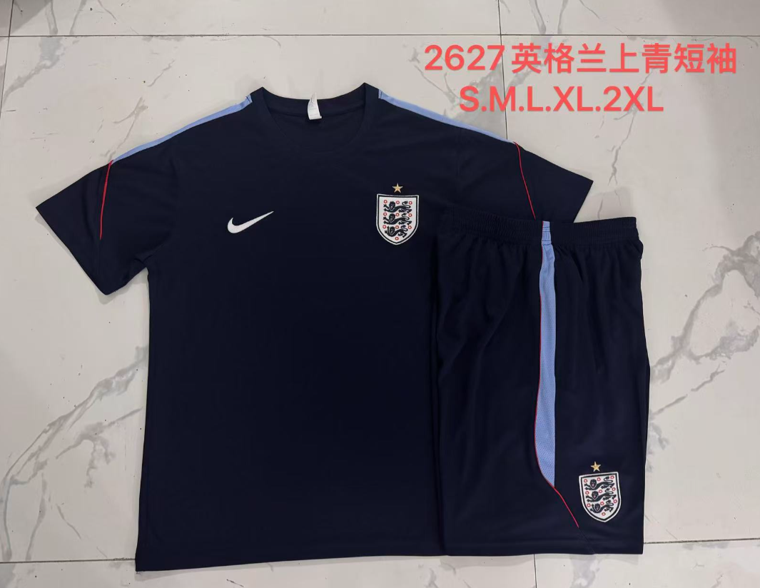26/27 Adults England cyan Training Kits