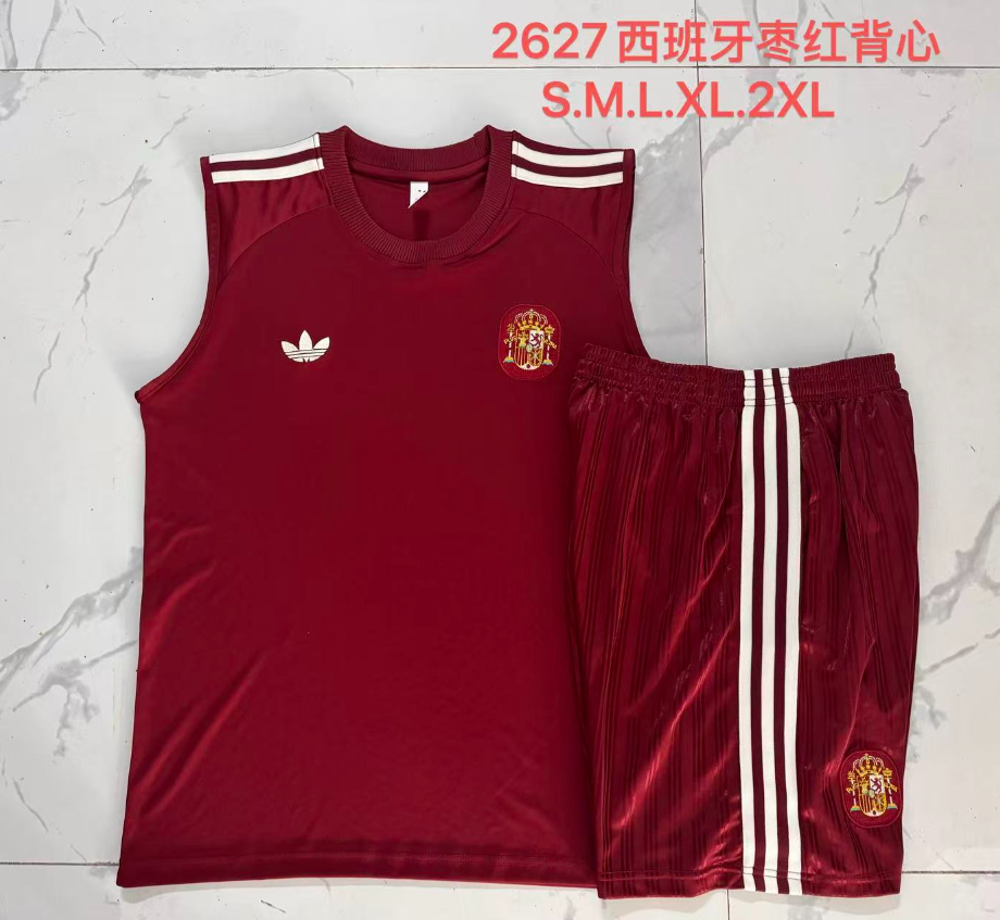 26/27 Vest Spain maroon suit
