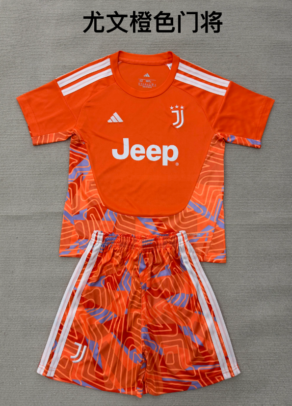 kids Kits 26/27 Juventus Orange Goalkeeper