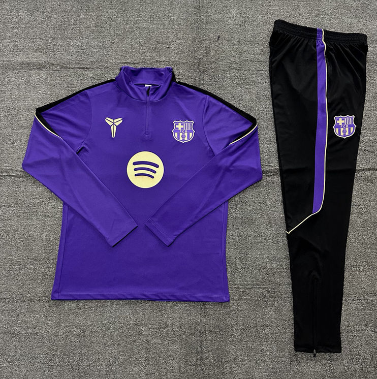 26/27 Adults Half Pull Barcelona Purple [Co branded] Tracksuit