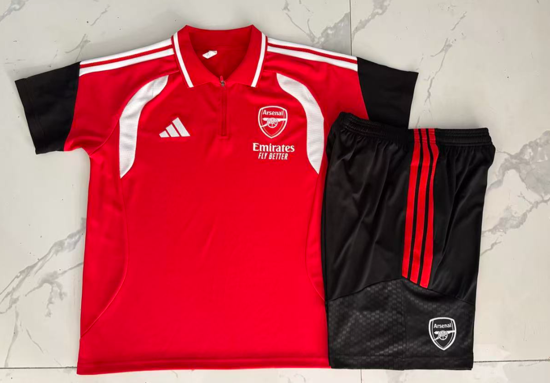 26/27 Adults POLO Arsenal Red (with cropped pants) Training Kits