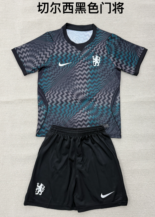 kids Kits 26/27 Chelsea Black Goalkeeper