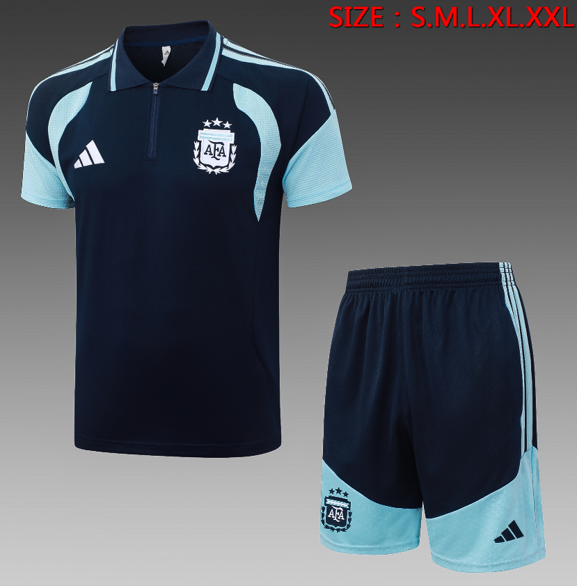 26/27 Adults POLO Argentina Boran (with cropped pants) Training Kits