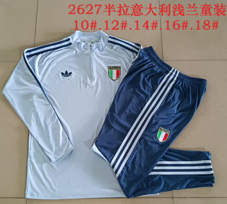 26/27 Kids Half Pull Italian Light Orchid Tracksuit