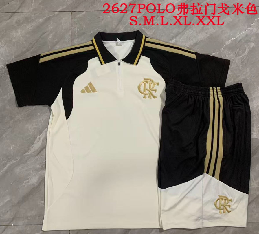 26/27 Adults POLO Flamenco Beige (with cropped pants) Training Kits